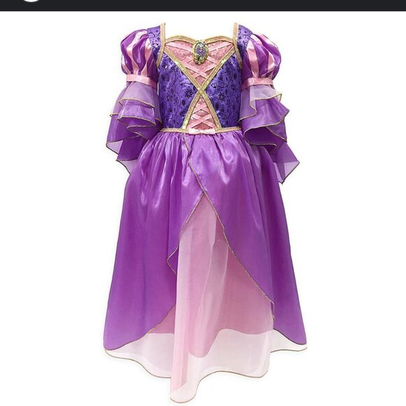 Disney Store Youth Girls Rapunzel Tangled Princess Costume Gown Dress Size 11/12 - Picture 1 of 5